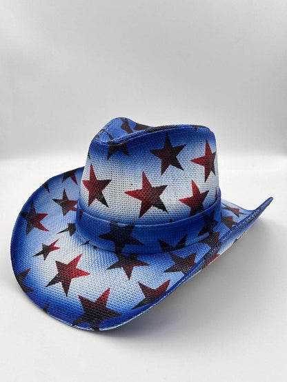 Summer Outdoor Ethnic Style Felt and Straw Cowboy Hat