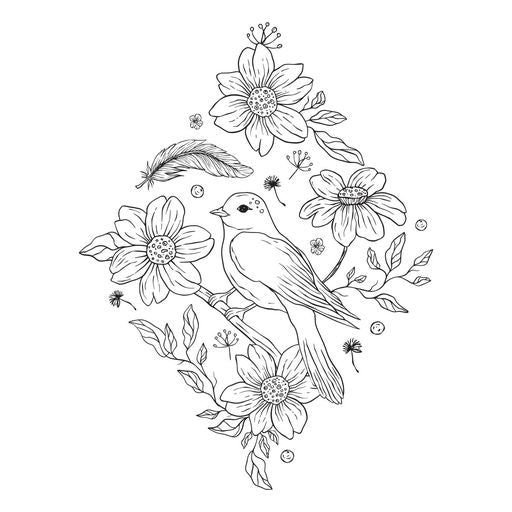 Plaque de presse Diamond Aviary de la collection BetterPress