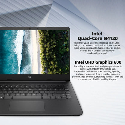 HP Newest 14" Business Laptop,Intel Celeron N4120,Up to16GB RAM,384GB Storage(128GB eMMC+256GB Micro SD),1Year Office 365,Silver
