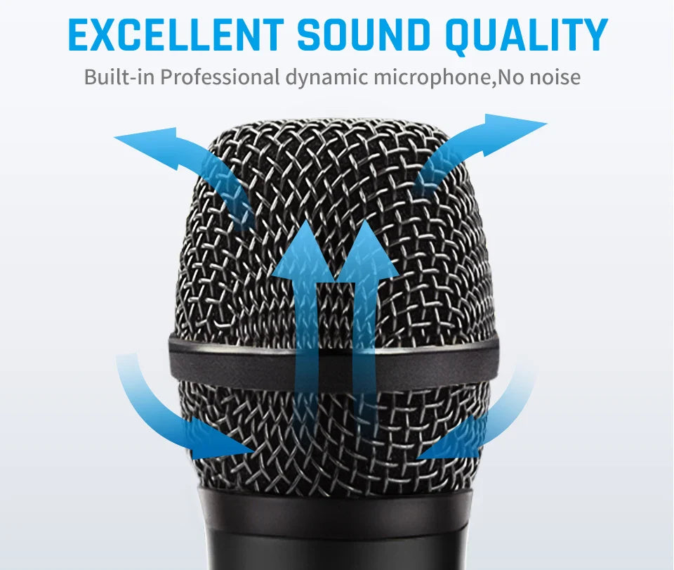 Lewinner L-1098 karaoke Microphone 30W Professional Wireless Bluetooth Mic Handheld Portable Speaker support mobile phone live