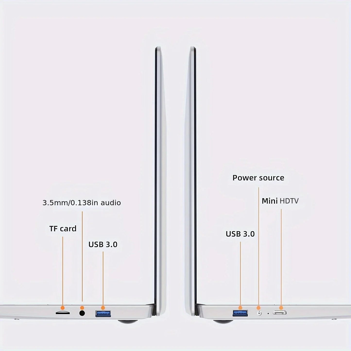 2025 New 17.3" Laptop 16GB RAM 512GB 1TB SSD Intel N5095 Portable Notebook Lightweight Backlit Keyboard Fingerprint Windows 11