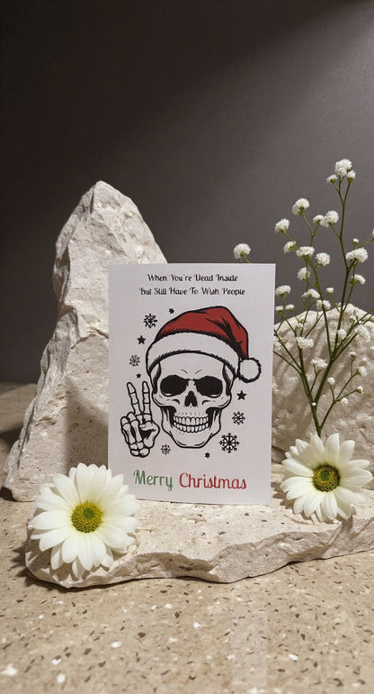 Dead Inside Christmas Card