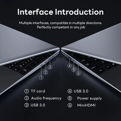 Ordinateur portable 15,6" Intel Core i7 8500Y PC 16 Go DDR4 1 To SSD Ordinateurs portables i7 Windows 11 Pro Office Déverrouillage par empreinte digitale