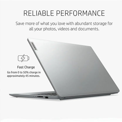 Ordinateur portable professionnel Lenovo Ideapad 1i 15,6", Intel Celeron N4500, jusqu'à 20 Go de RAM, 128 Go eMMC+1 To SSD PCIe, Wi-Fi 6, Office 365 pendant 1 an