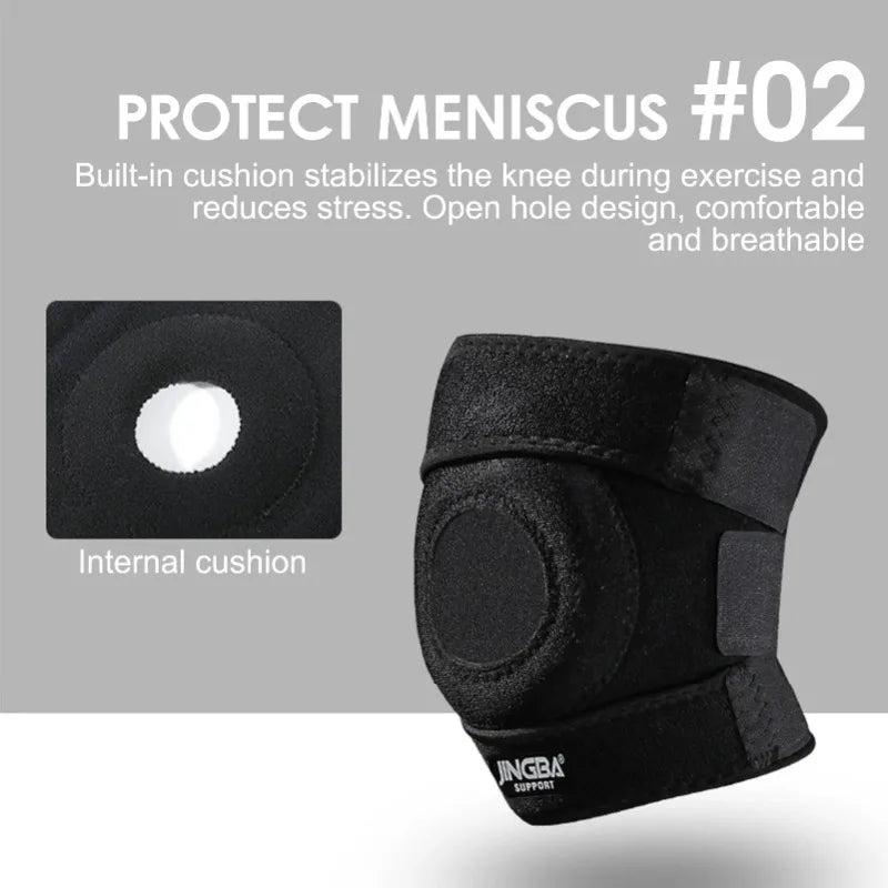 Genouillère orthopédique, genouillère, soulagement des douleurs articulaires, protection de la rotule, genouillère de Sport réglable, ceinture de bondage ménisque