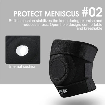 Genouillère orthopédique, genouillère, soulagement des douleurs articulaires, protection de la rotule, genouillère de Sport réglable, ceinture de bondage ménisque