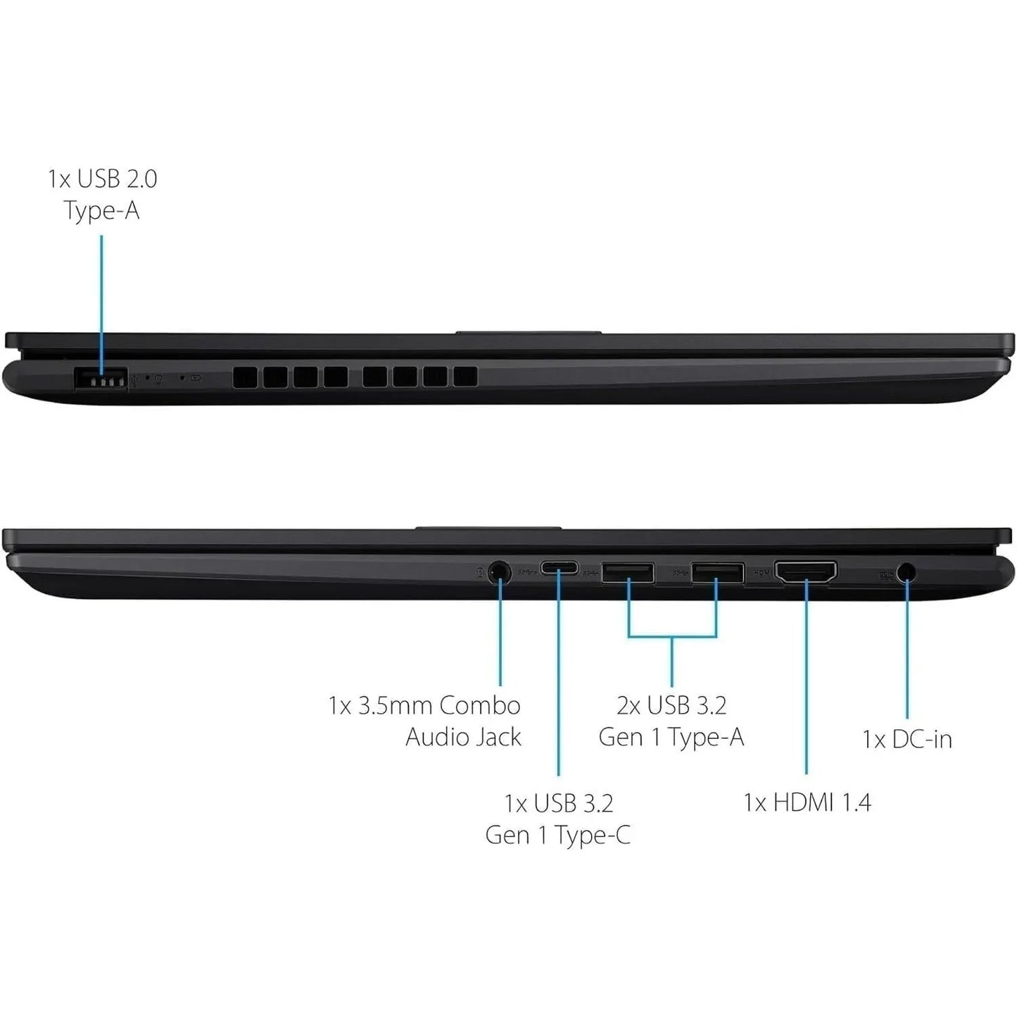 ASUS Vivobook 16" Business Laptop,Intel Core i7-1355U,40GB RAM,2TB SSD,Intel Iris Xe Graphics,Windows 11 Home