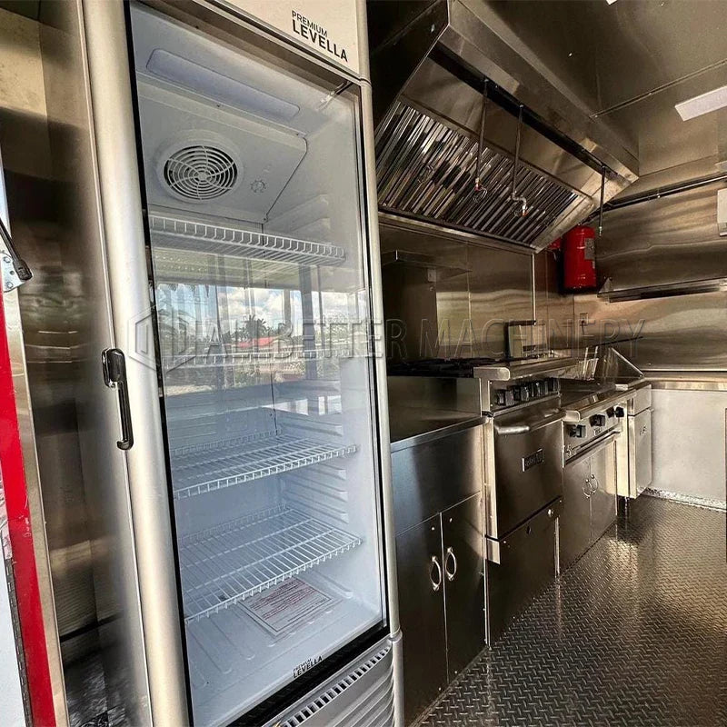 Remorque de restauration rapide mobile, cuisine américaine standard Allbetter, camion de nourriture pour glaces, pizzas, tacos, remorque de concession alimentaire à vendre.