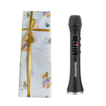Lewinner L-1098 karaoke Microphone 30W Professional Wireless Bluetooth Mic Handheld Portable Speaker support mobile phone live