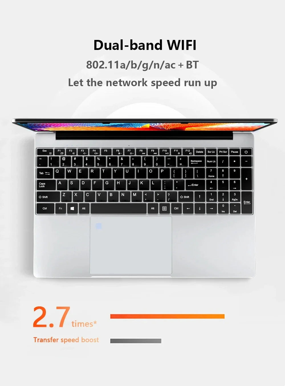 Ordinateur portable 15,6" Intel Core i7 8500Y PC 16 Go DDR4 1 To SSD Ordinateurs portables i7 Windows 11 Pro Office Déverrouillage par empreinte digitale