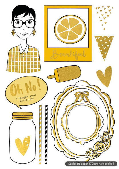 Karin Joan Die Cut Block Missees Collection 148x210mm 20 SH nr.03