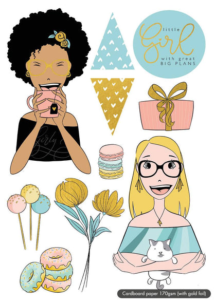 Karin Joan Die Cut Block Missees Collection 148x210mm 20 SH nr.03