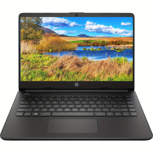 HP Newest 14" Business Laptop,Intel Celeron N4120,Up to16GB RAM,384GB Storage(128GB eMMC+256GB Micro SD),1Year Office 365,Silver