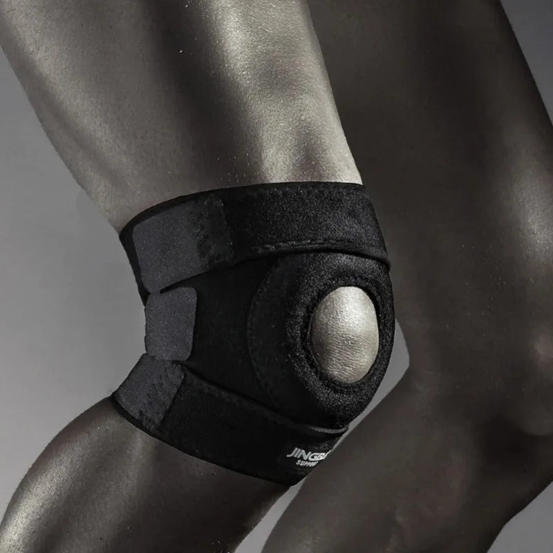 Genouillère orthopédique, genouillère, soulagement des douleurs articulaires, protection de la rotule, genouillère de Sport réglable, ceinture de bondage ménisque