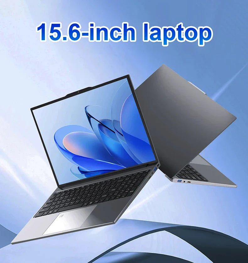 Erilles 15.6 "Intel Core i3 6100U Laptop Computer Windows 11 16GB RAM 512GB 1TB SSD Portable Notebook PC Office Study Laptops