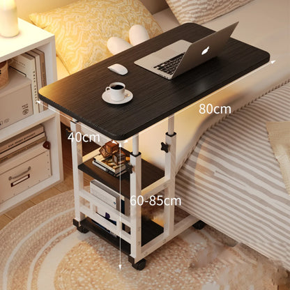 Table de chevet mobile à roulettes multifonctionnelle, Table élévatrice mobile pour chambre à coucher, maison, dortoir d'étudiants, Table d'appoint de bureau