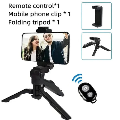 Smartphone VzonKit avec trépied, support de téléphone, mini microphone, lumière de remplissage LED, démarreur pour TikTok, diffusion en direct, vidéo prometteuse