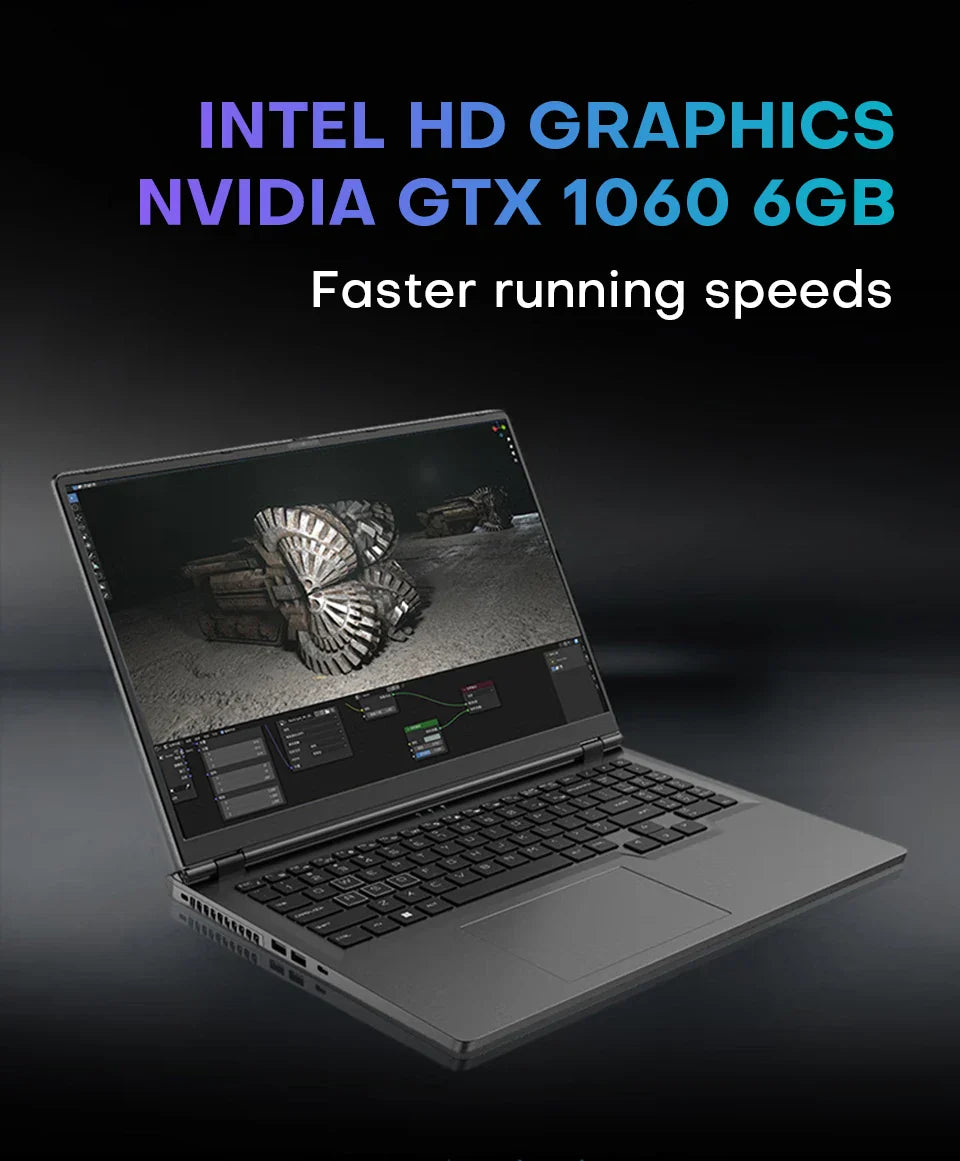 16" Gaming Laptop intel Core i7-6700HQ GTX 1060 IPS 1920*1200 Notebook PC Gamer 16GB DDR4 1TB SSD Windows 11 Pro Laptop Computer