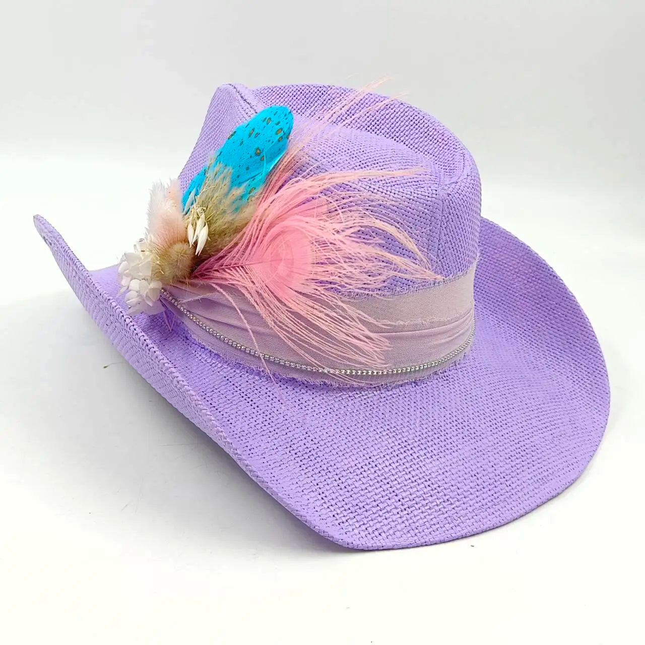 Cowboy hat summer straw hat unisex cowboy hat jazz cowboy straw hat wide brim hat spray paint custom hat party cowboy hat