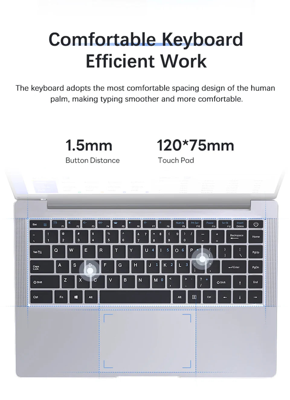 Ultra Slim Windows 11 Laptop Computer 14.1" 12GB RAM 512GB 1TB SSD Intel N4000 Notebook Gamer 1920*1080 Office Study Computer PC