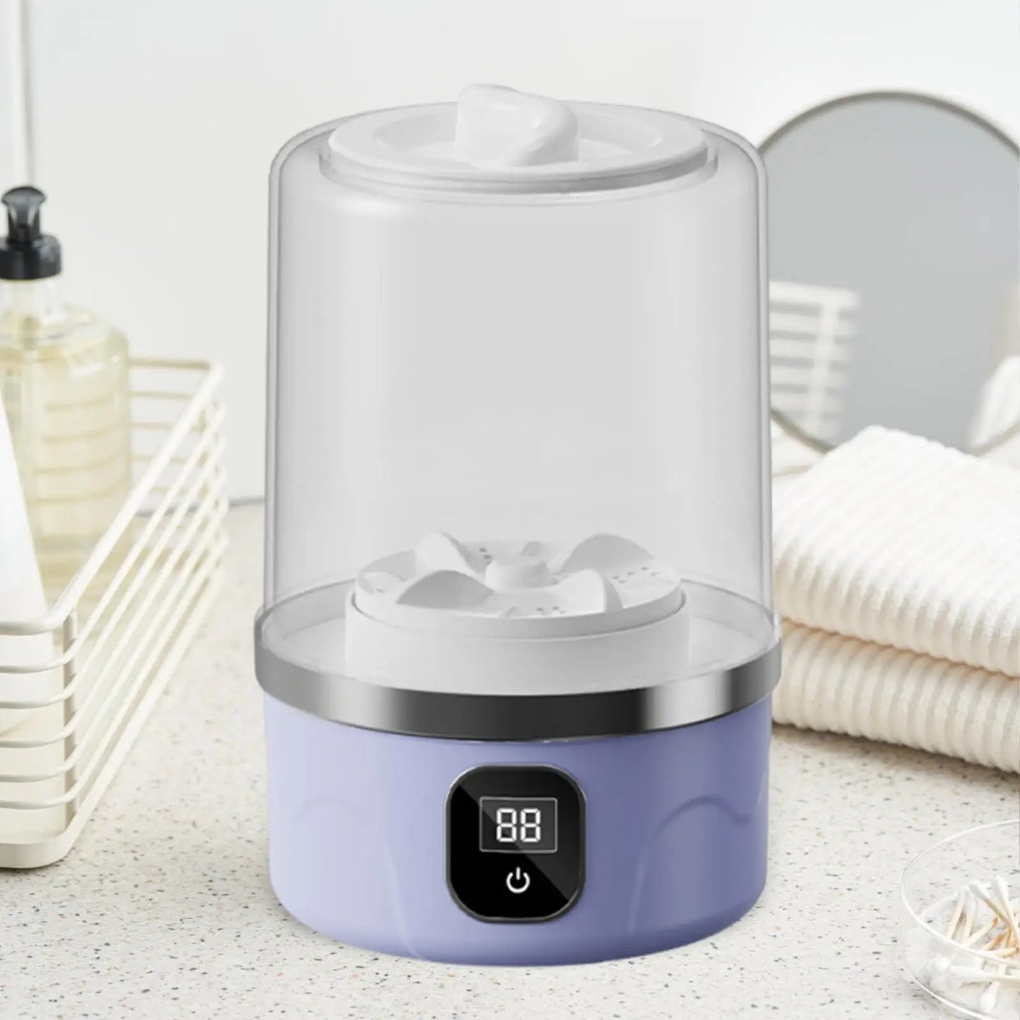 Mini Washing Machine for Home Baby Clothes Dorm Compact Portable Underwear Washer Energy-Efficient Baby Laundry Machine