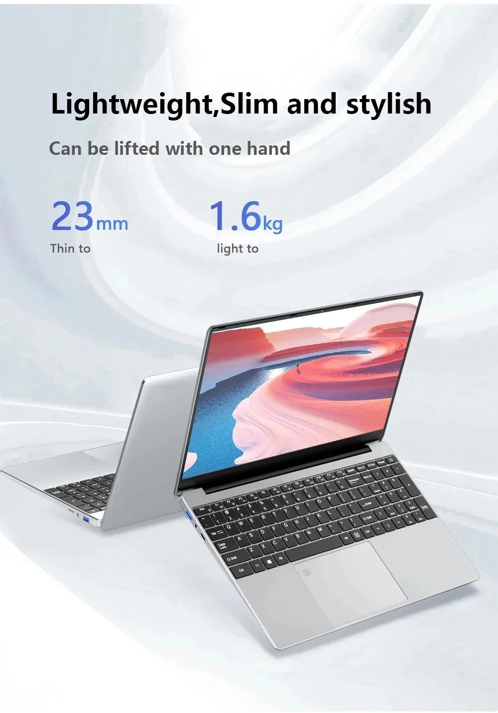 2025 New 15.6 inch Laptops Notebook Windows 11 Pro 1920*1080P Notebook Intel Core i7 8500Y 16GB RAM 1TB SSD Office Study Laptops