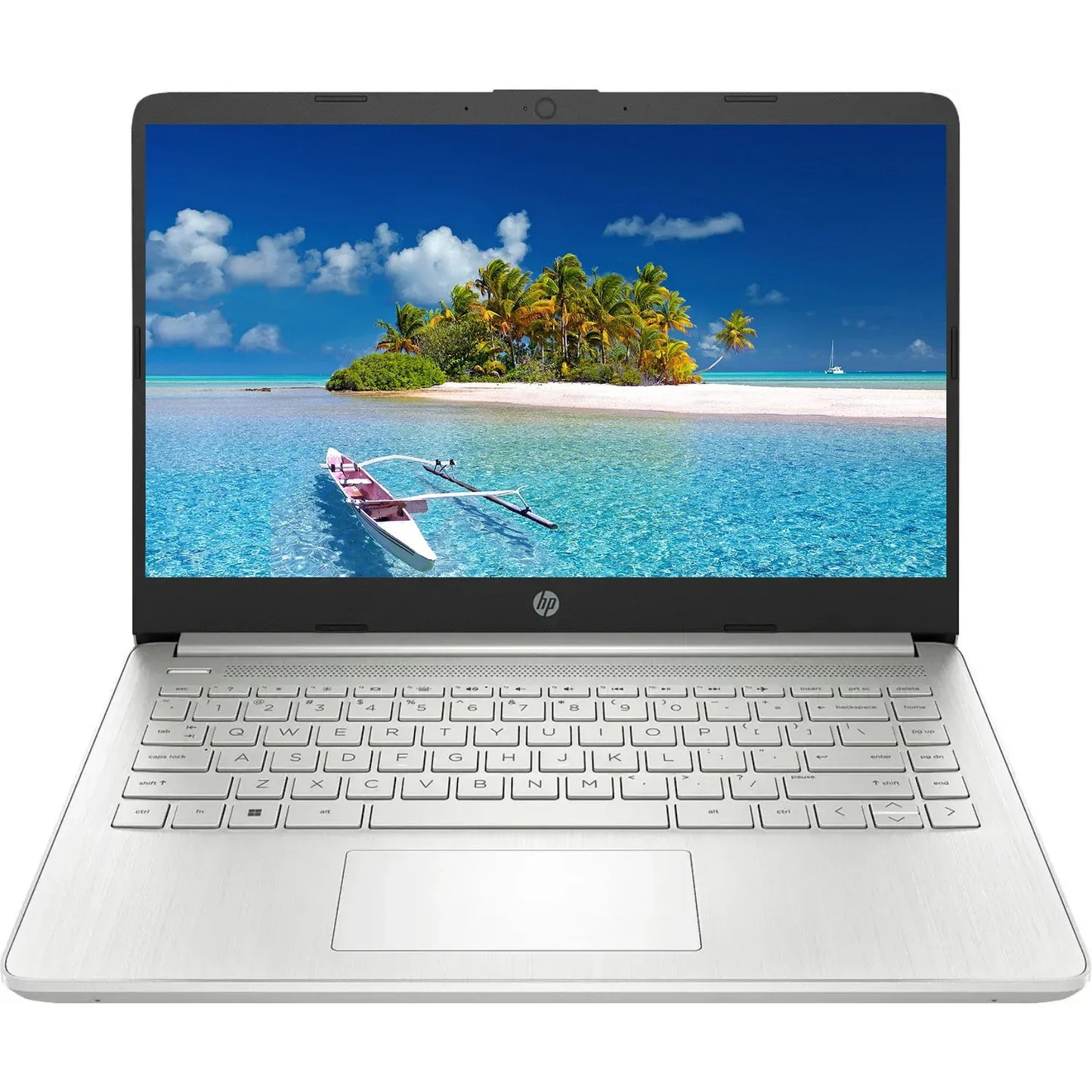 Ordinateur portable professionnel HP 14", Intel Celeron N4120, 16 Go de RAM, 384 Go de stockage (128 Go eMMC + carte SD de 256 Go), 1 an d'Office 365
