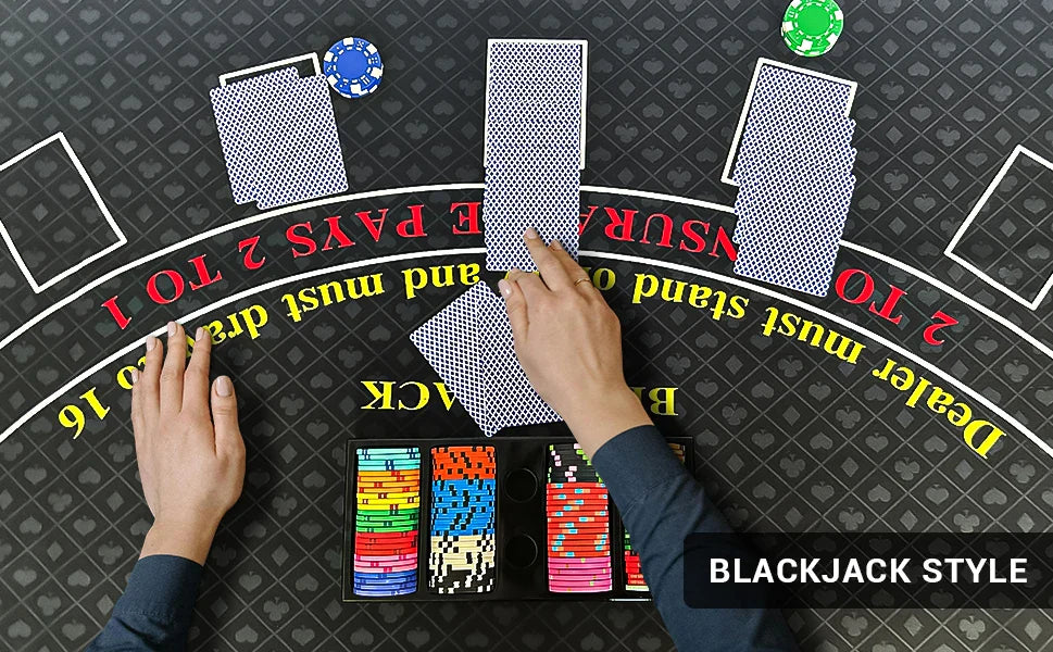 Roulette et Blackjack double face, table en feutre, disposition des virus et du gril, 120x58 cm