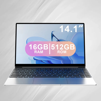 Ultra Slim Laptop 14.1" 16GB RAM 2TB SSD Intel N3700 Gaming PC 1920*1080 Display Office Study Computer PC Windows 11 Pro