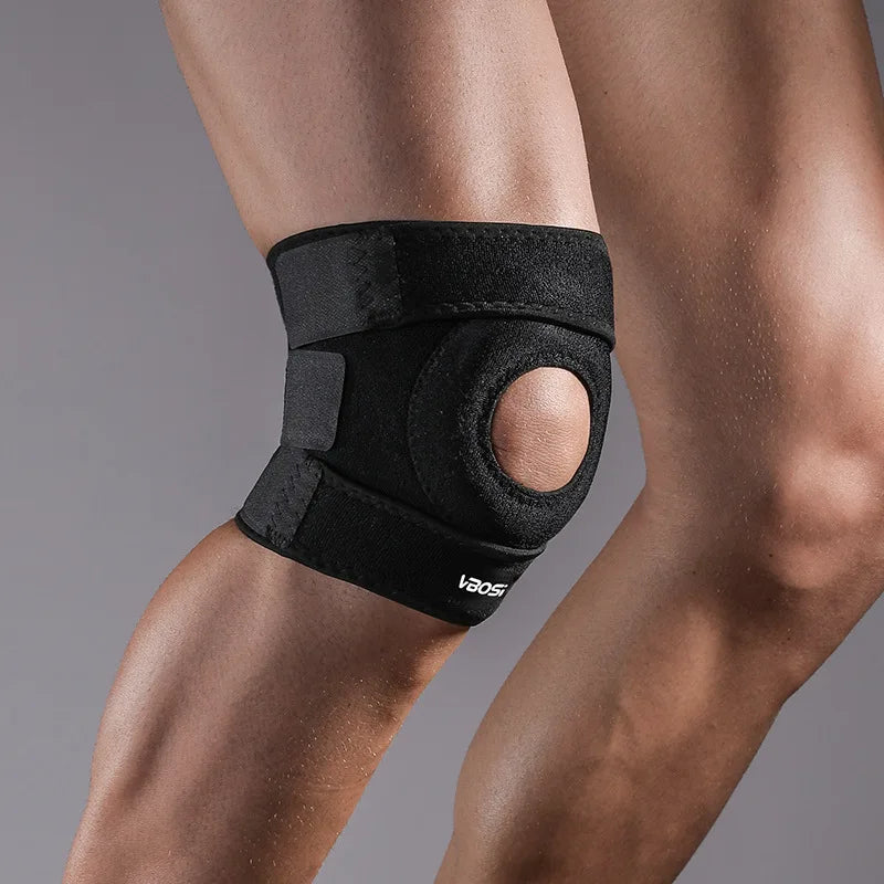 Genouillère orthopédique, genouillère, soulagement des douleurs articulaires, protection de la rotule, genouillère de Sport réglable, ceinture de bondage ménisque