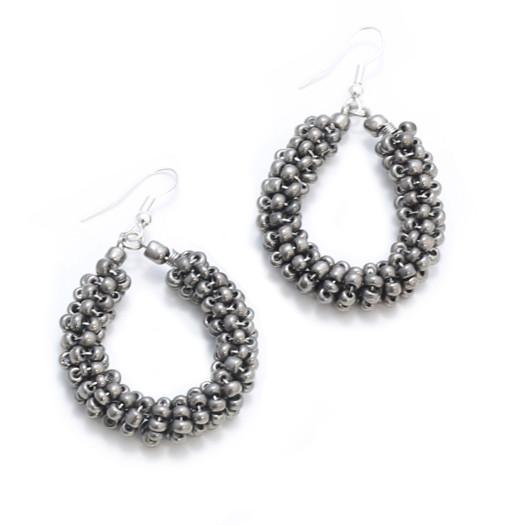 Beaded Loop Earrings