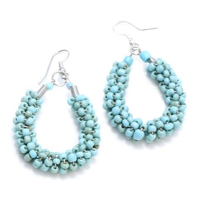 Beaded Loop Earrings