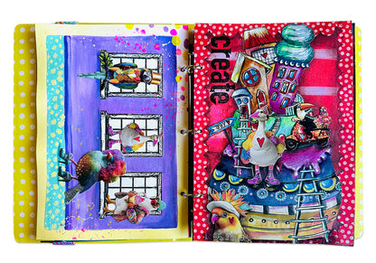 ABM Paper Elements Grazy Birds Art By Marlene 32 Pieces