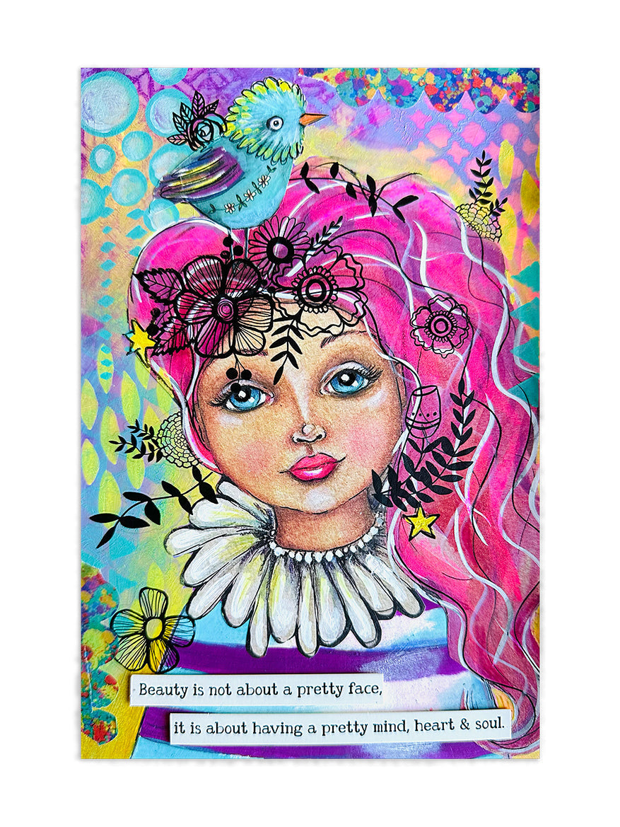 ABM Mask Frantic Deco Art By Marlene 1 Piece