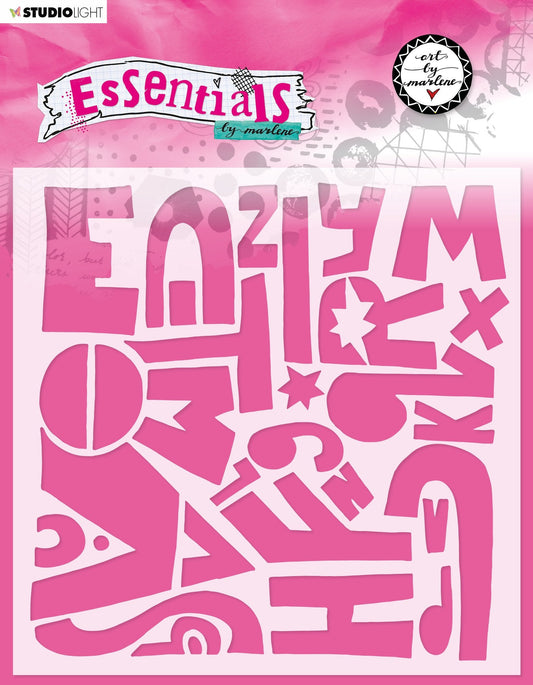 Masque ABM alphabétique Essentials 200x200mm n°50