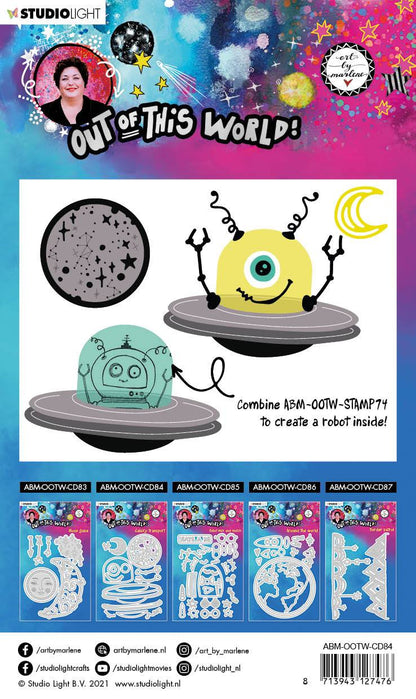 ABM Cutting & Embossing Die Galaxy Transport Out Of This World 100x160mm nr.84