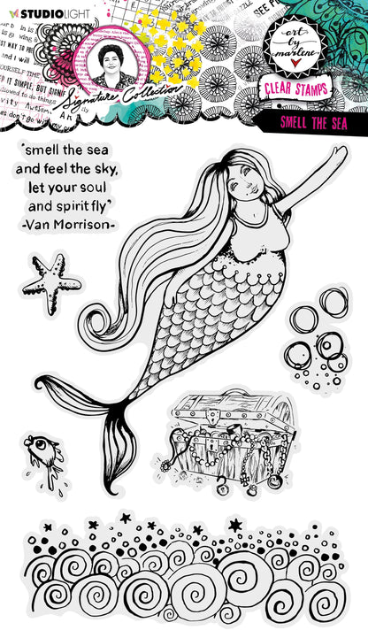 ABM Clear Stamp Smell The Sea Collection Signature 200x138x3mm 7 pcs nr.403