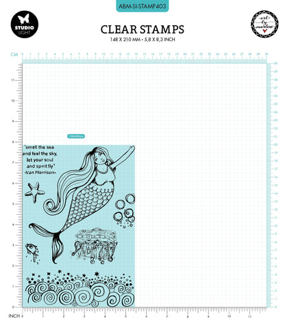 ABM Clear Stamp Smell The Sea Collection Signature 200x138x3mm 7 pcs nr.403