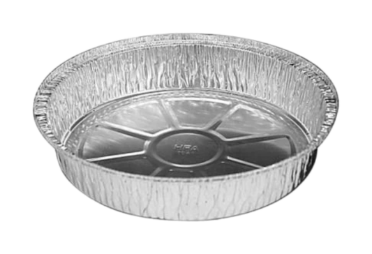 Barquettes rondes en aluminium de 20 cm