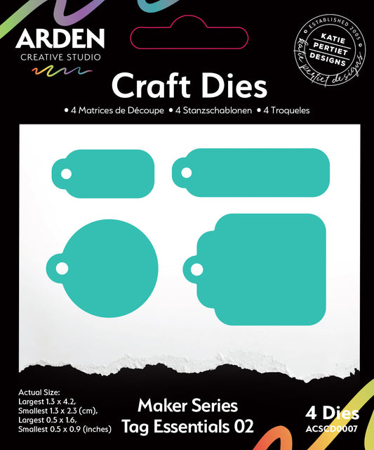 Arden Creative Studio Maker Series Tag Essentials 02 Craft Die Set
