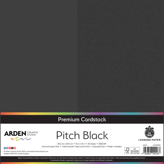 Arden Creative Studio Premium Cardstock 12in x 12in 300gsm 20 Pack