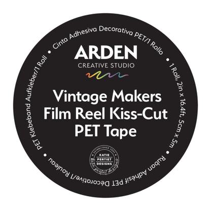 Ruban adhésif décoratif pour PET Kiss-Cut Motif Bobine de Film Vintage, Arden Creative Studio