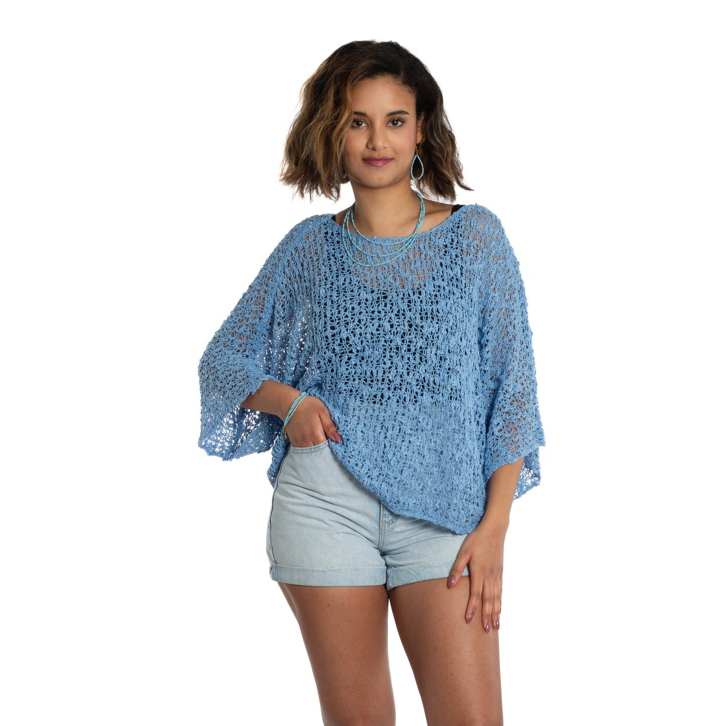 Short Sleeved Top - Blue