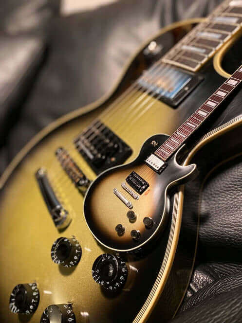 Adam Jones Les Paul Custom Antique Silverburst Miniature Guitar