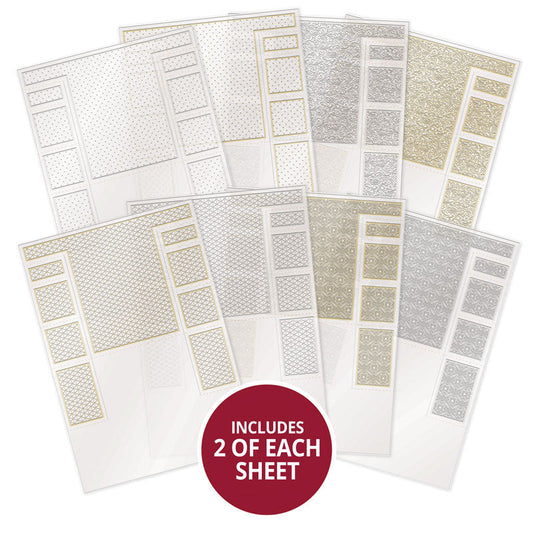 Foiled Pattern Acetate Stepper Cards