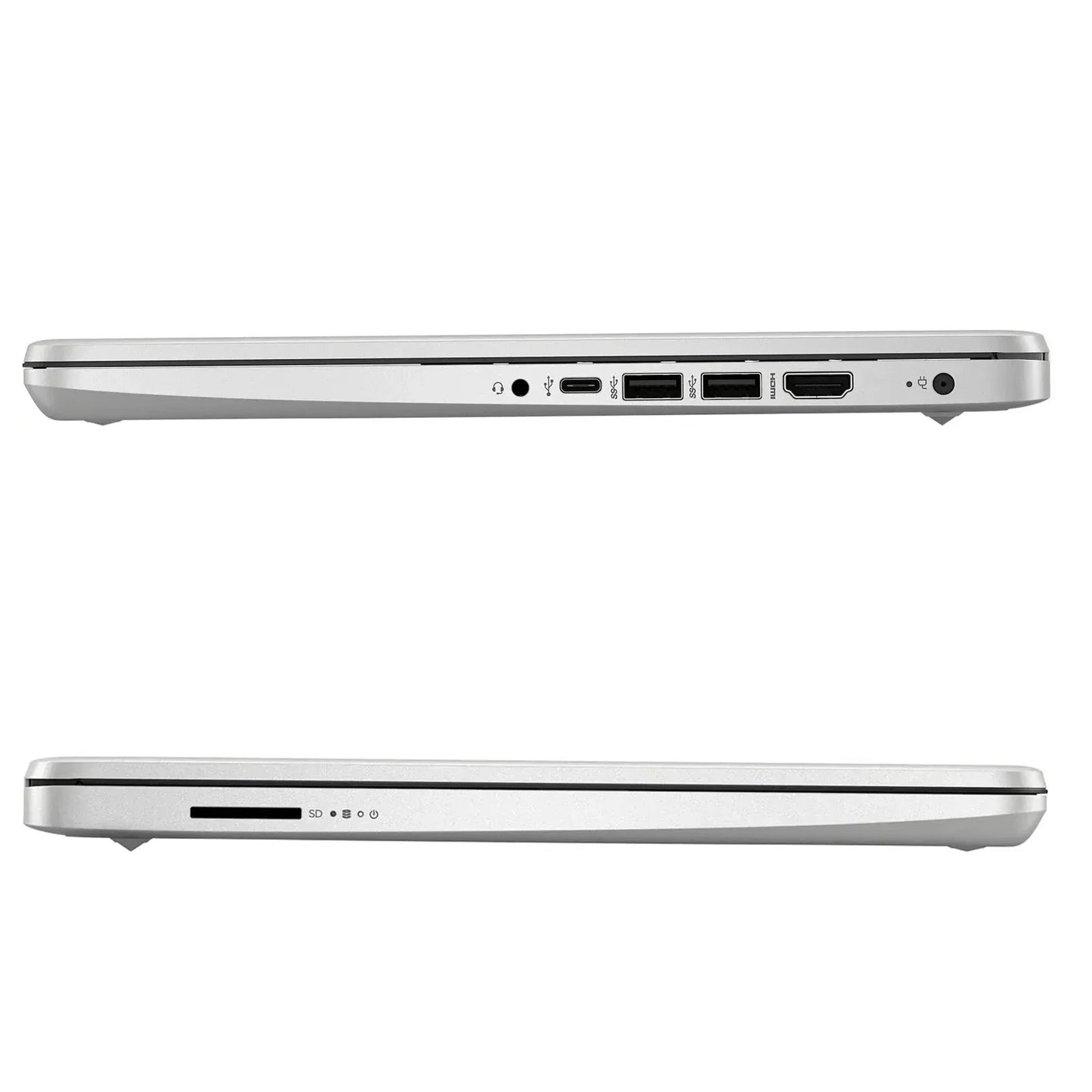 Ordinateur portable professionnel HP 14", Intel Celeron N4120, 16 Go de RAM, 384 Go de stockage (128 Go eMMC + carte SD de 256 Go), 1 an d'Office 365