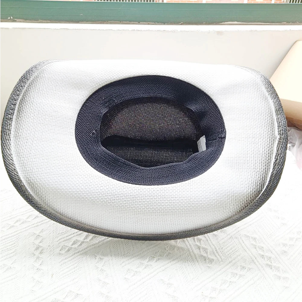 Cowboy hat summer straw hat unisex cowboy hat jazz cowboy straw hat wide brim hat spray paint custom hat party cowboy hat
