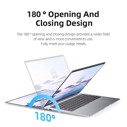 Ordinateur portable 2025 Windows 11 Notebook 14,1 pouces Intel Atom A3950 12 Go 512 Go Résolution 1920*1080 PC de bureau/étude