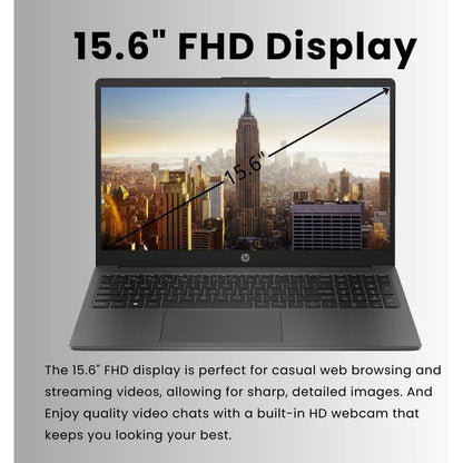 HP 255 G10 15.6" FHD Business Laptop,AMD Ryzen 7-7730U,64GB RAM,4TB SSD,Wi-Fi 6,HDMI,Windows 11 Pro