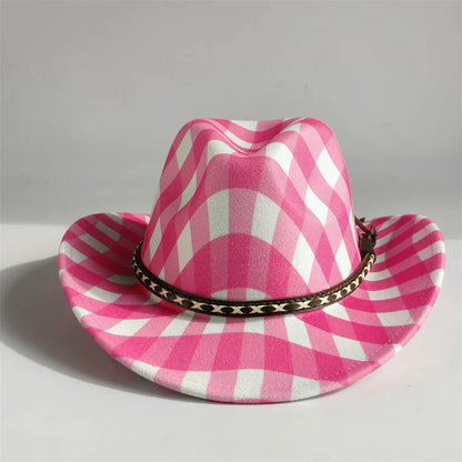 Chapeaux de Cowboy occidentaux rétro pour hommes et femmes, chapeaux de jazz, ceinture, chapeaux de cow-girl solides, chapeau de cowboy einsв©chter шля sche sombrer
